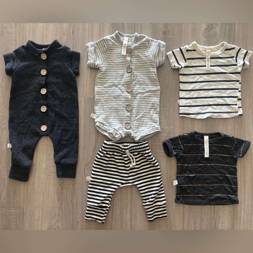 Childhoods Clothing 0/3m Baby Striped Clothing Bundle for a Boy